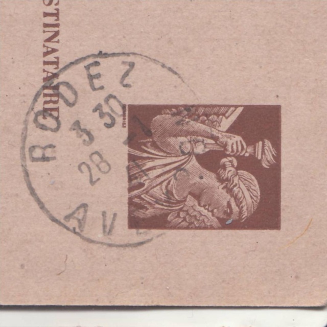 Carte interzone de janvier 1941 avec cachet de censeur de Rodez _1003510
