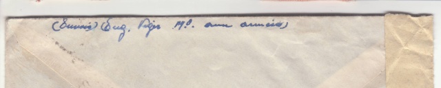 Lettre en Franchise Militaire par avion affranchie à 2f. _2001210