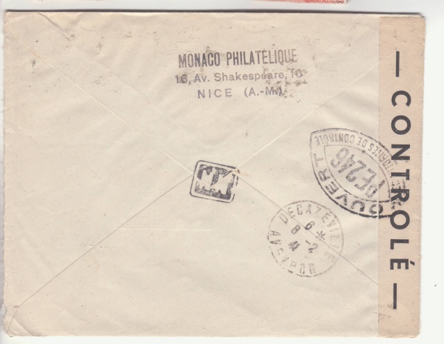 Carte interzone de janvier 1941 avec cachet de censeur de Rodez _2003210