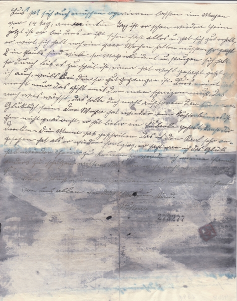 Lettre d'Italie pour l'Allemagne avec partie du texte caviardé par ?? _4002311