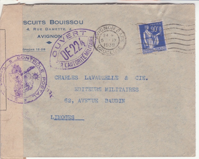 Après Colmar, c'est Avignon qui a également utilisé un papillon de fermeture de la 1° guerre mondiale. _5002610
