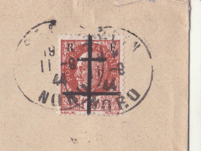 Timbres de la libération de Lille (oblitérations sur lettre). _lille10