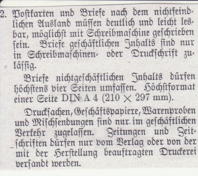 Décret sur les communications de la censure allemande du 02 Avril 1940. (00) _par-210