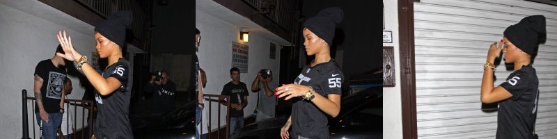 Rihanna quitte un studio d'enregistrement 17/10/12 Sans_t29