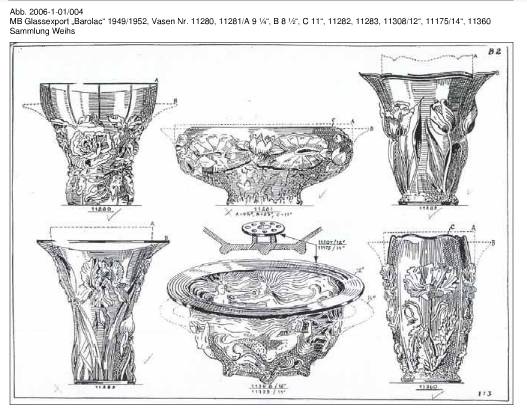 VASE DECOR DE TULIPES Joseph INWALD  importé par H Markhbeinn en France  2013-040