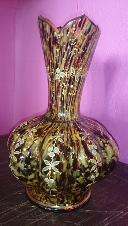 Vase en verre moucheté - travail italien années 50/60 Dsc_0012