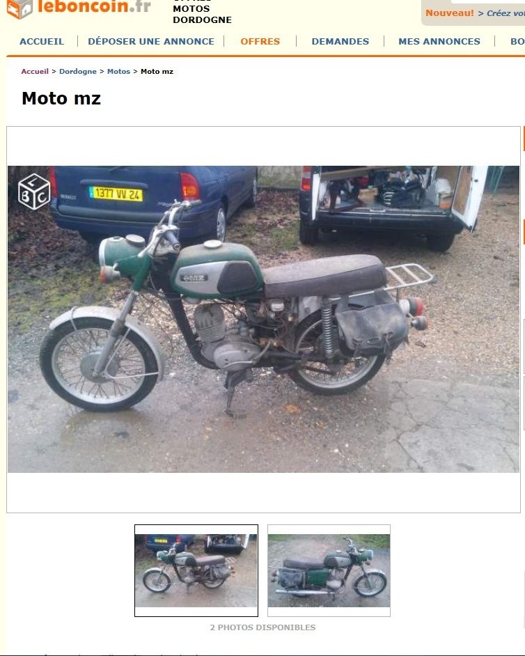 Ma recherche d'une moto à Maxi 100 € Mz10