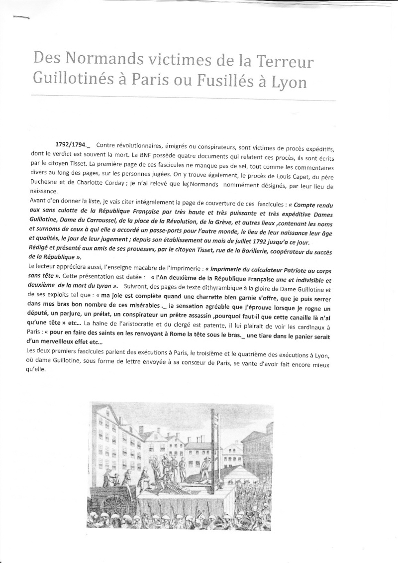 1792 - Marseillaise, Augustin Normand, Francs-Maçons, Normands guillotinés ... Img_no15