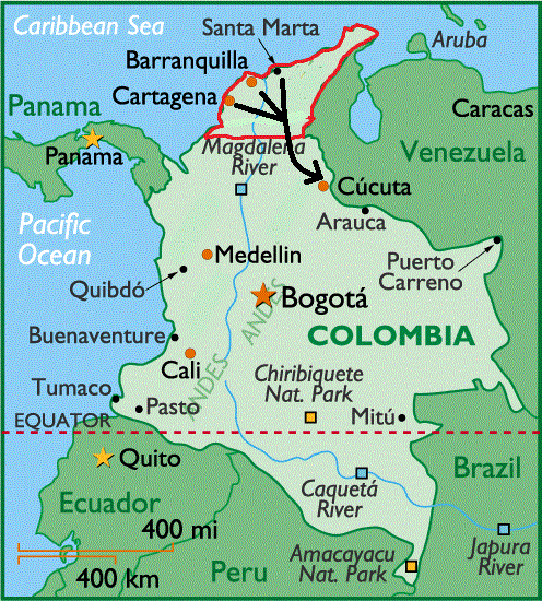 Reconquête du Venezuela et conquête de la Colombie par les armées Espagnoles. Colomb10
