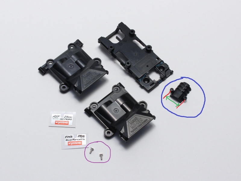 Remplacer châssis MR-03 par un MR-03 VE suite à casse. Mz41110