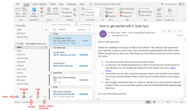 Hướng dẫn sử dụng Google Workspace Sync for Microsoft Outlook App Image114