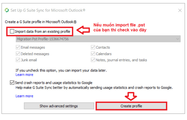 Hướng dẫn sử dụng Google Workspace Sync for Microsoft Outlook App Image810