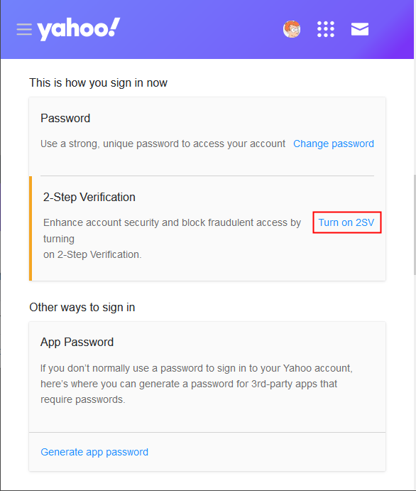 Hướng dẫn mới cho cấu hình thiết bị để nhận cảnh báo qua email Yahoo013