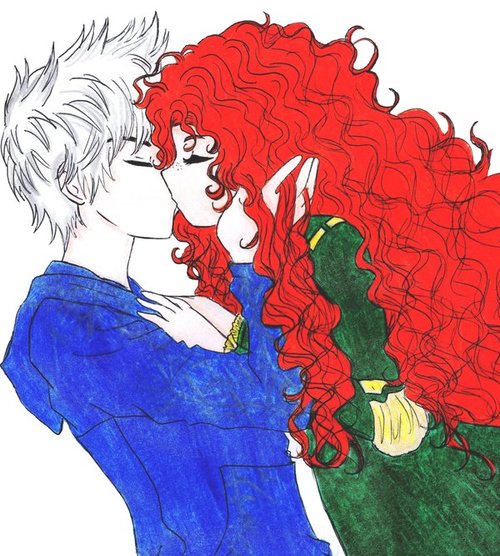 (Fan art) Merida, Rapunzel, Jack et Hiccup - The Big Four - Page 17 Kiss10