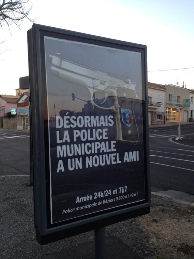 Béziers : le pistolet "nouvel ami" des policiers municipaux Bezier10