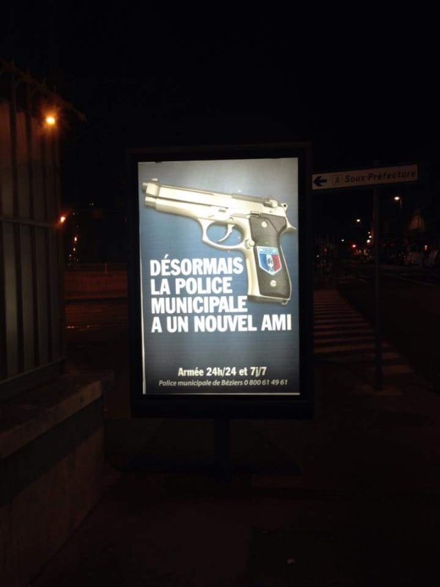 Béziers : le pistolet "nouvel ami" des policiers municipaux Bezier11