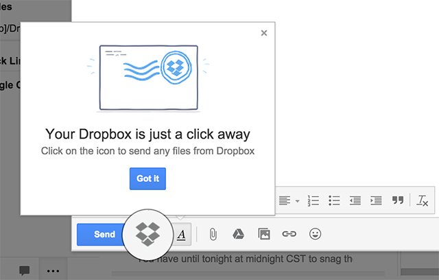 Dropbox ra mắt extension cho Chrome giúp đính kèm link dễ hơn khi soạn thư Gmail 28184810