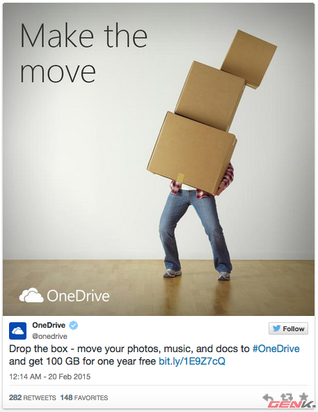 Chuyển nhà từ Dropbox sang OneDrive, nhận ngay 100GB lưu trữ miễn phí Chuyen11