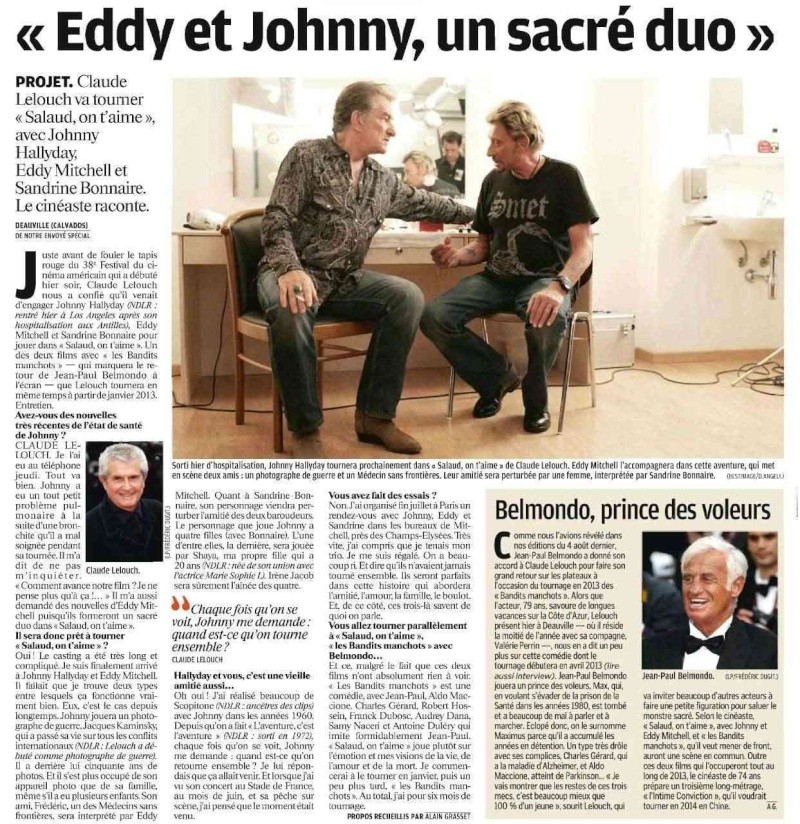 Johnny Hallyday tournera pour Claude Lelouch en janvier Parisi10
