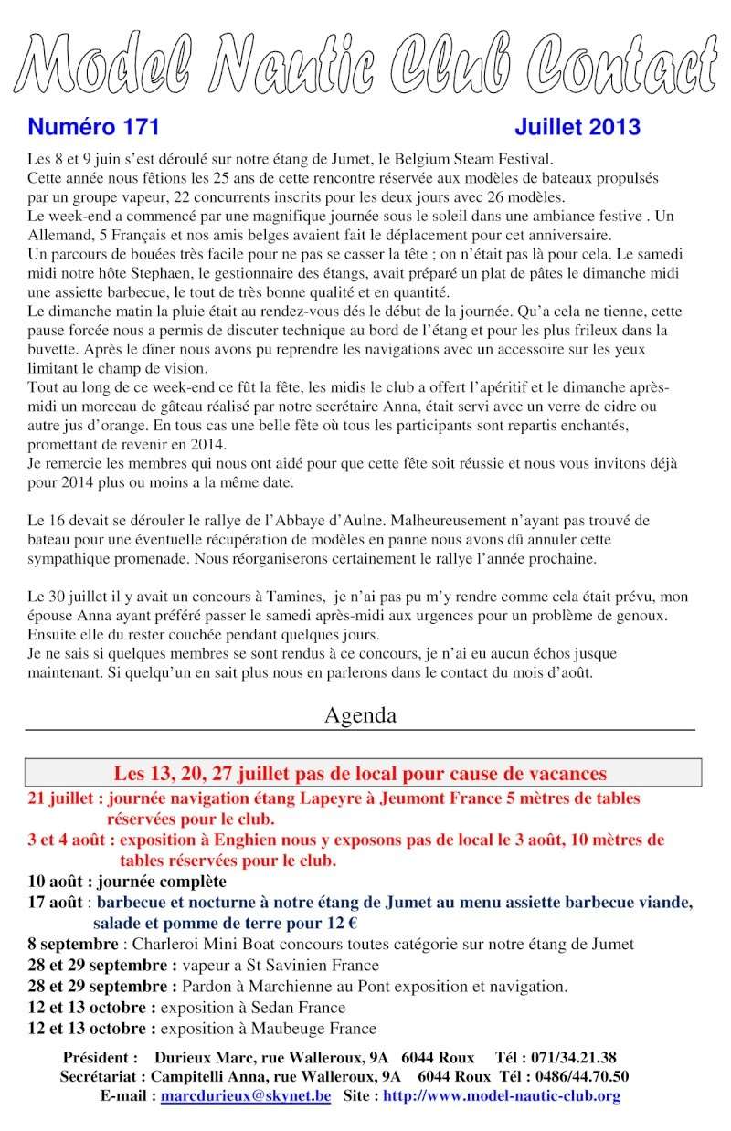 Contact 171 - Juillet 2013  Contac12