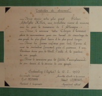 Un petit morceau de l'"Histoire"....: Ehrenbuerger brief A.Hitler P1290013