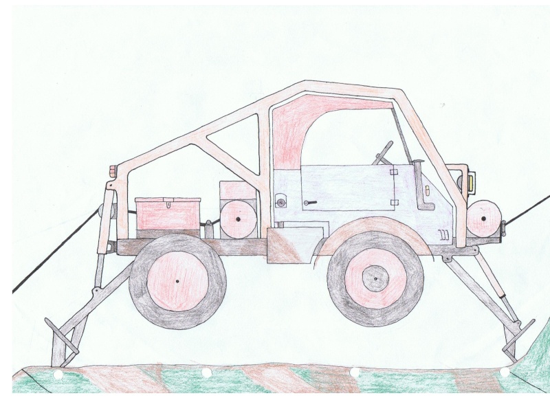 Dessins d'UNIMOG et de MB TRAC Dessin34