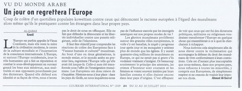 ATTENTAT  La menace renforce l'union de tous et la détermination. - Page 4 Courri10