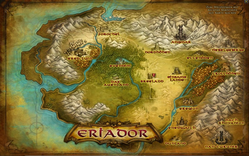 Karte Eriador