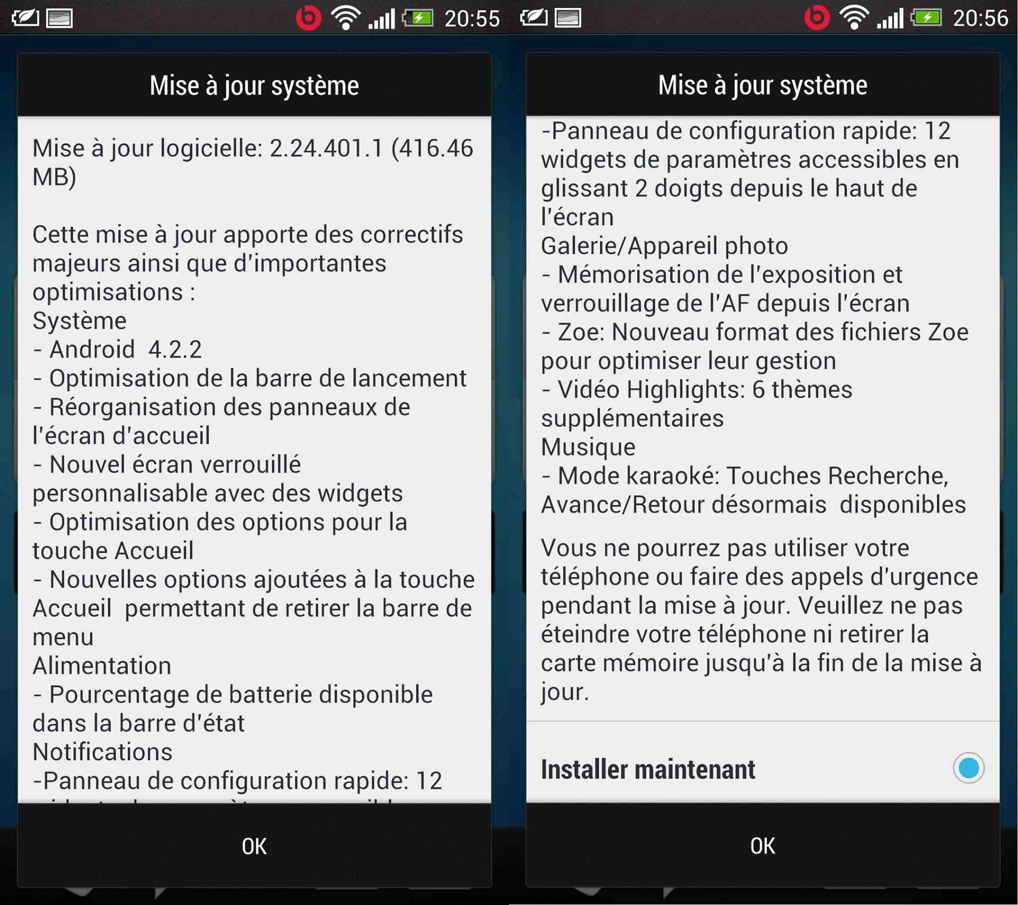 [OTA] Mise à jour 2.24.401.1 - 4.2.2 Sense 5 10651410