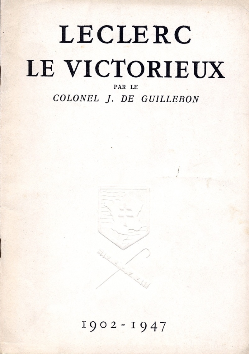 Jacques de GUILLEBON - Leclerc le victorieux Img85810