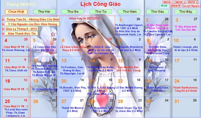 Lịch Công giáo tháng 8/2013 97156710