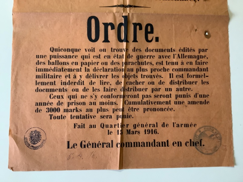 (M) Lot affiches/ document Kommandantür ATTIGNY - CHARBOGNE - VENDU 934f9a10