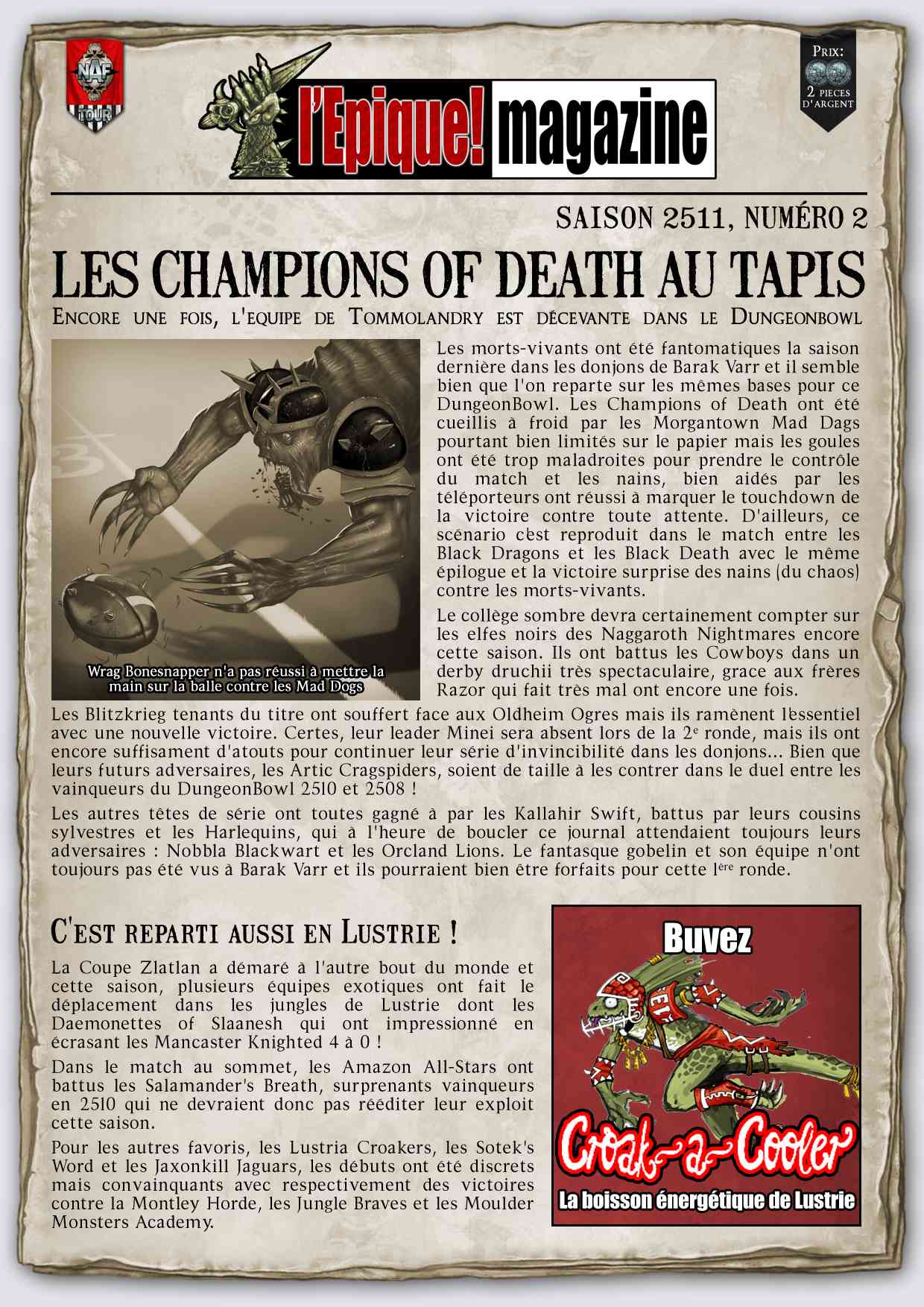 l'Epique! Magazine - Saison 2511 - n°2 Lepiqu11