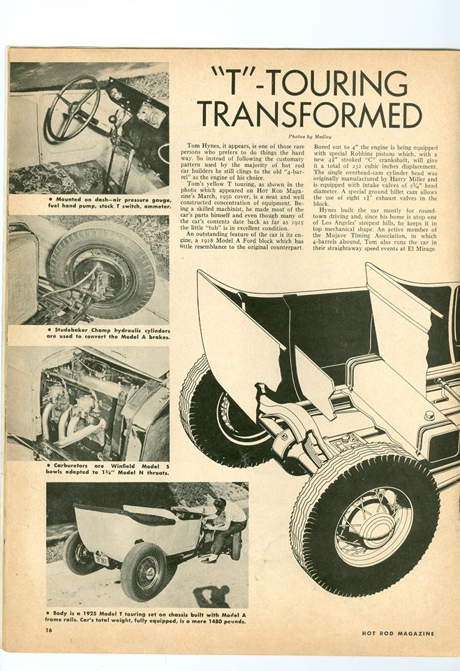 Hot Rod Magazine March 1950 -"T" Touring Transformed 14613610