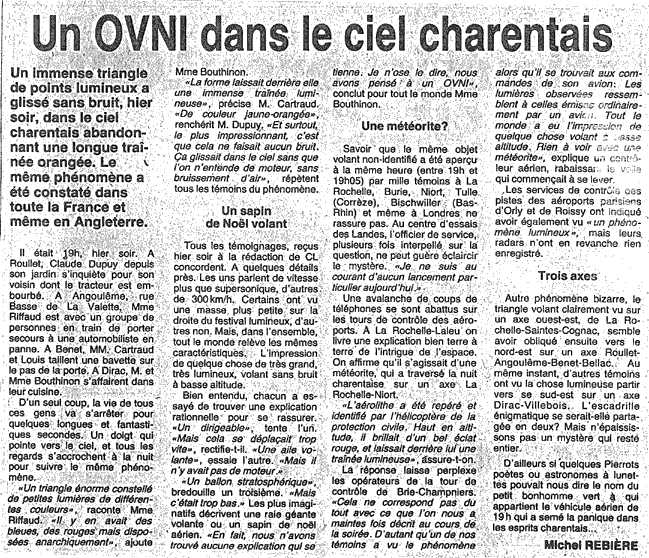 "Les dossiers surnaturels" : 5 novembre 1990 : La mystérieuse nuit 1990-110