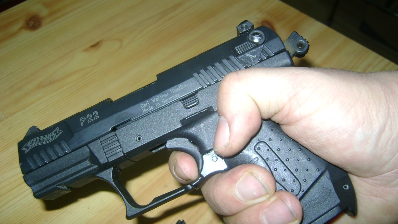 Walther P22, coté sécurités 610