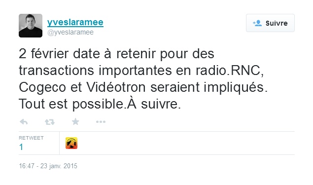 Transaction en radio le 2 février prochain ? Larame10