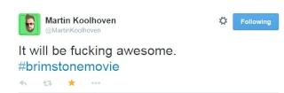  DIRECTOR MARTIN KOOLHOVEN TWEETS ABOUT THE FILM 1010
