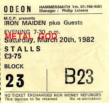 1982 / 03 / 20 - London, Hammersmith odeon 141