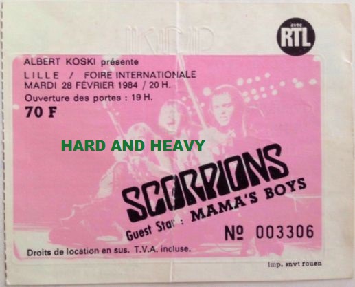 SCORPIONS - 1984 / 02 / 11 - Metz, parc des expositions _571010