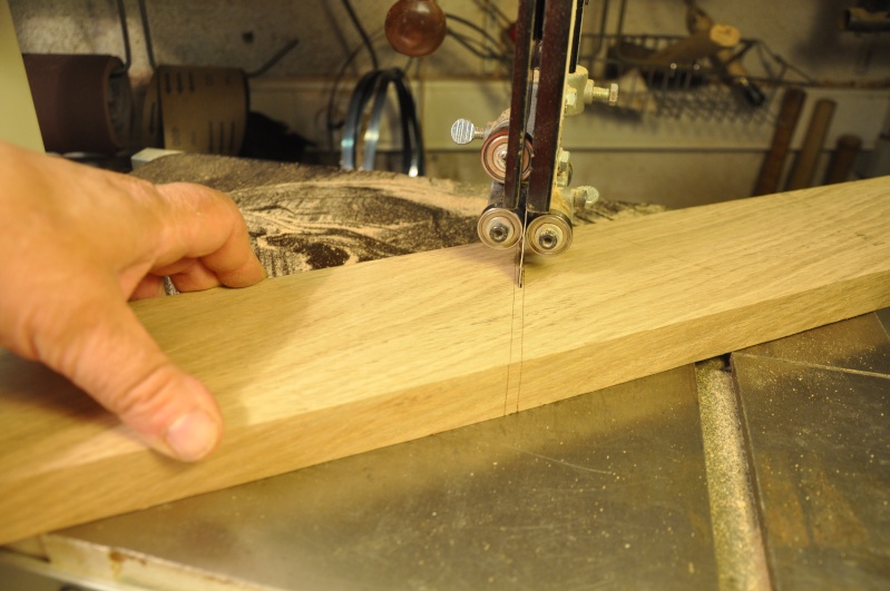 Fabrication d'un plateau  en bois pour table de bistrot 01811