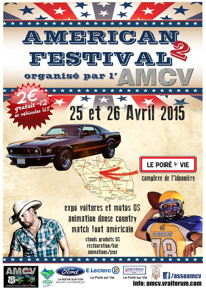 25-26 avril 2015: AMERICAN FESTIVAL à la Poiré/vie 85 2015-021