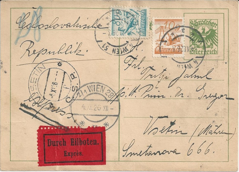 Österreich - Bedarfspost Ganzsachen Österreich 1925-1938 Bild_237