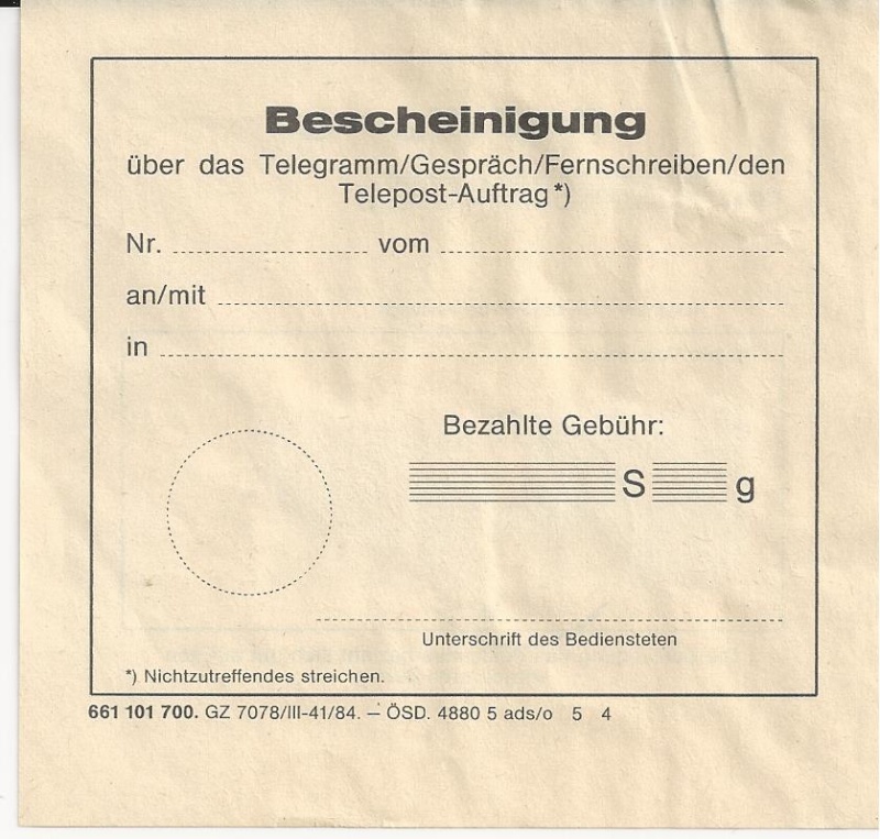 Frage: Telegramm-Aufgabeschein 1946 Bild_253