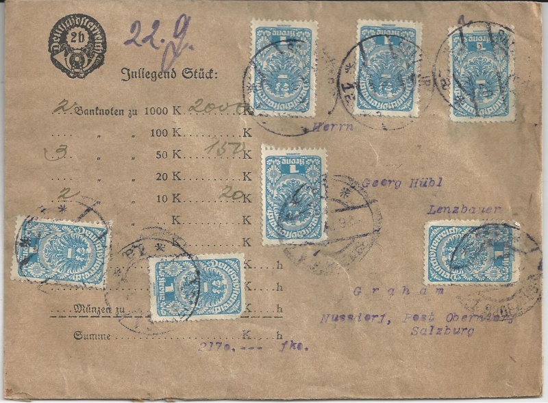 Inflation in Österreich - Belege - 1918 bis 1925 - Seite 3 Bild_310