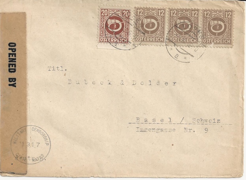 Posthornzeichnung - ANK 697-713 - Belege - Seite 2 Bild_312