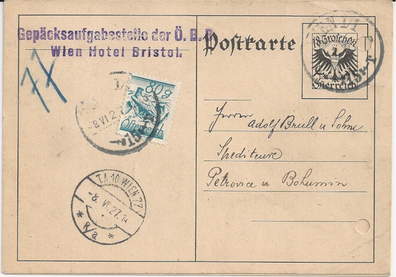 Ganzsachen - Bedarfspost Ganzsachen Österreich 1925-1938 Bild_332