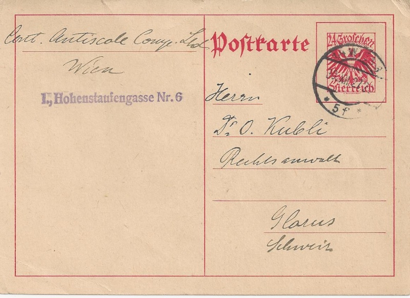 Österreich - Bedarfspost Ganzsachen Österreich 1925-1938 Bild_422