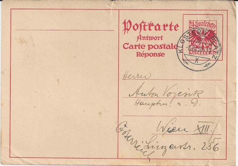 Österreich - Bedarfspost Ganzsachen Österreich 1925-1938 Bild_717