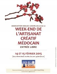 Week-End de l'Artisanat Créatif Médocain le 14 et 15 Février 2015 à Soulac sur Mer 83b6e610